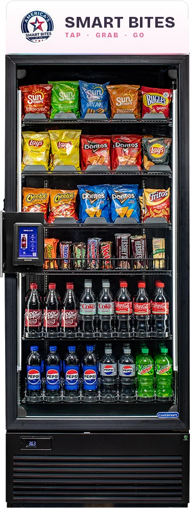 Smart Bites snack and drink market machine